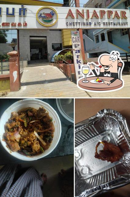 Among different things one can find food and exterior at Anjappar