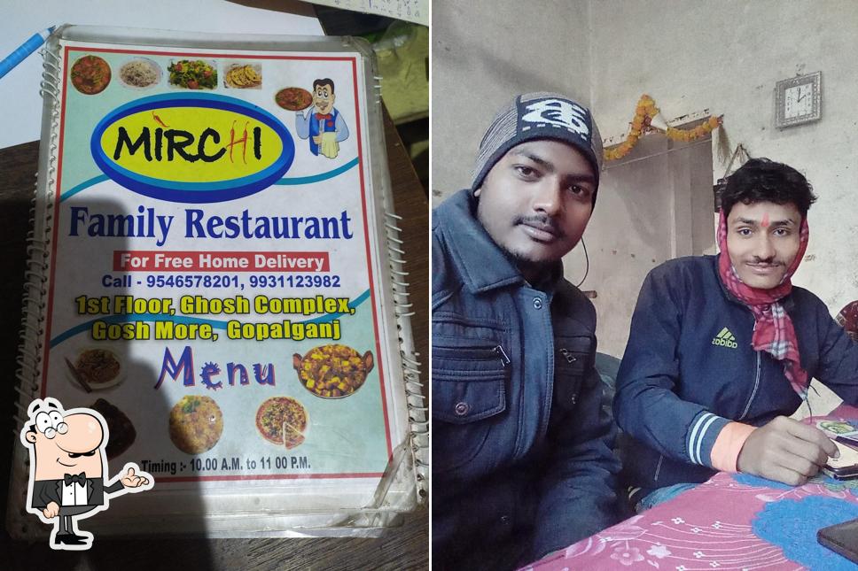 The interior of Mirchi family Restaurant