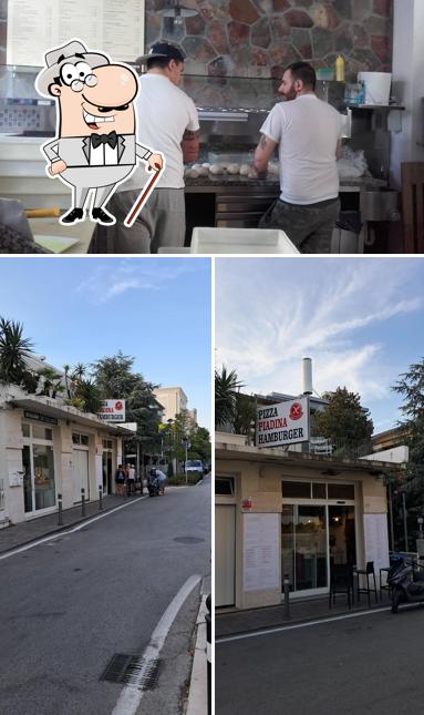 Guarda la foto che mostra la esterno e cibo di Pizzeria Da Berto E Germana