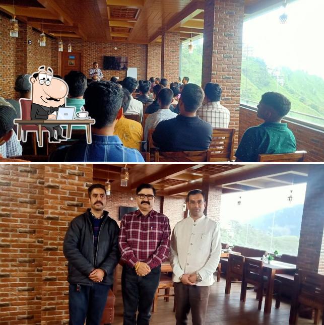 Take a seat at one of the tables at Flavours