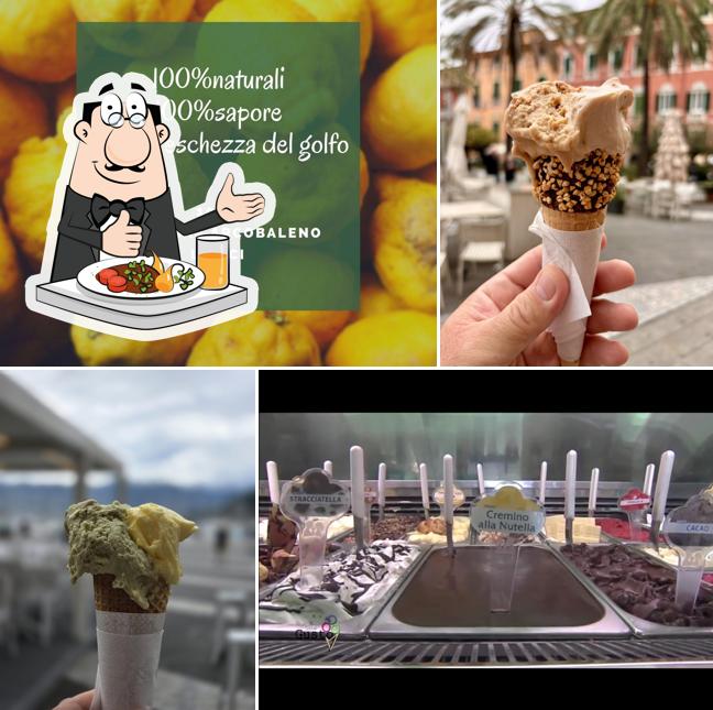 Platti al Gelateria Arcobaleno Lerici