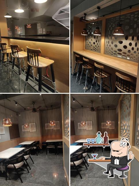 The interior of Akshaya Restobar