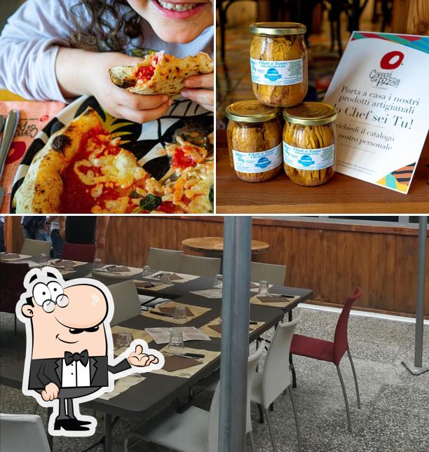 Capperi che pizza!!! si caratterizza per la interni e cibo