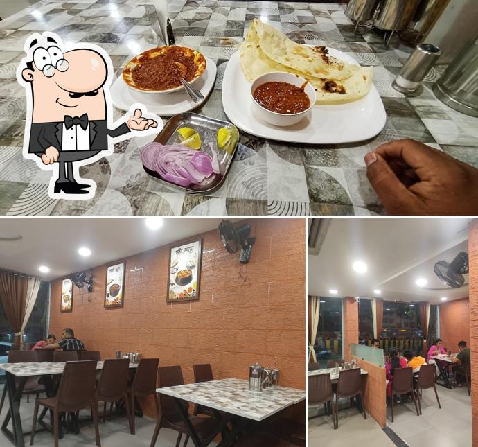 The interior of Hotel Shivraj Dhaba Dhankawadi