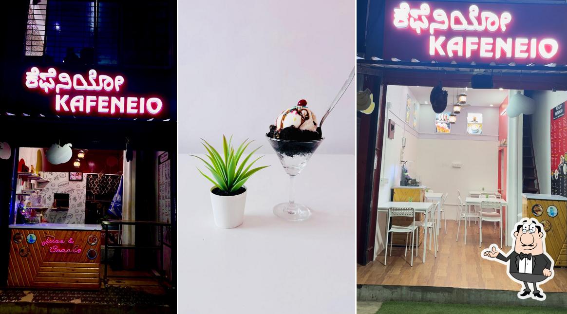 The interior of KAFENEIO MYSORE (Where Evry Sip Tells A Story)