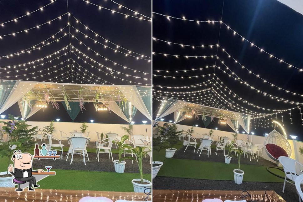 Moonlight rooftop cafe