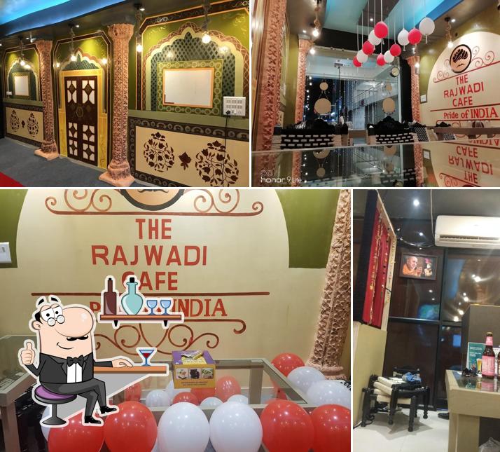 The interior of The Rajwadi Cafe