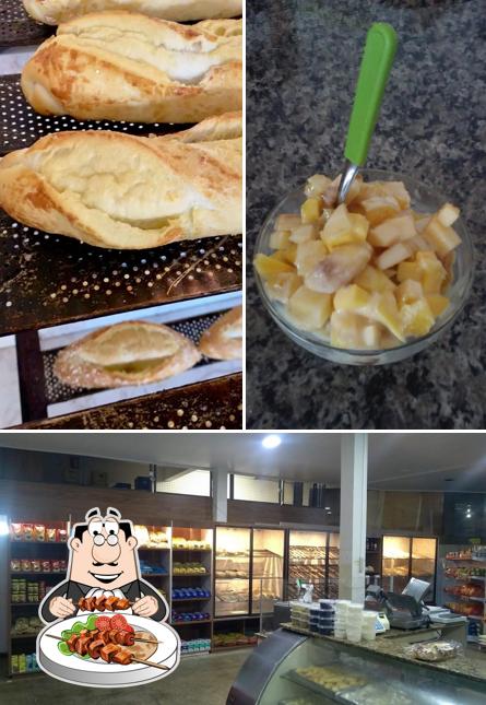 A foto da comida e interior a Aroma e Sabor Panificadora