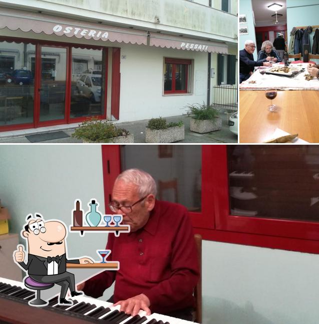 Dai un'occhiata agli interni di Osteria Pessati