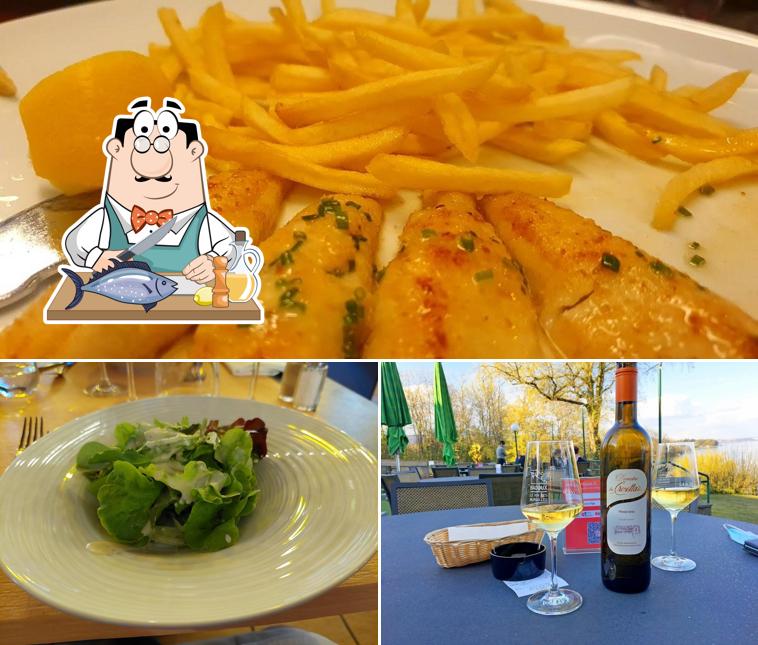 Salmone grigliato al Hôtel Restaurant de la Plage