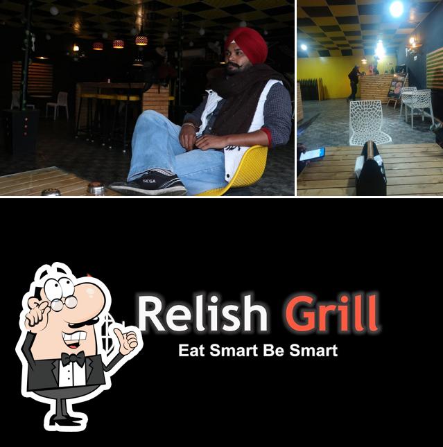 Take a seat at one of the tables at Relish Grill