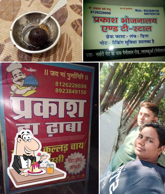 Prakash Dhaba serves a selection of desserts