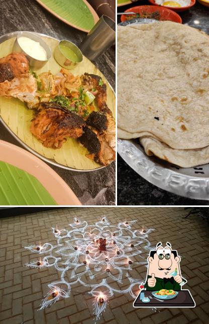 Food at Sri Sampoorna Hotel