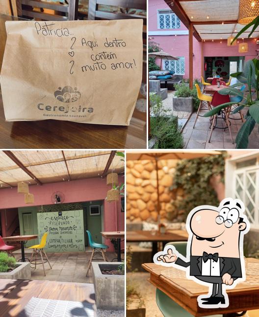 O interior do Cerejeira Gastronomia Saudável