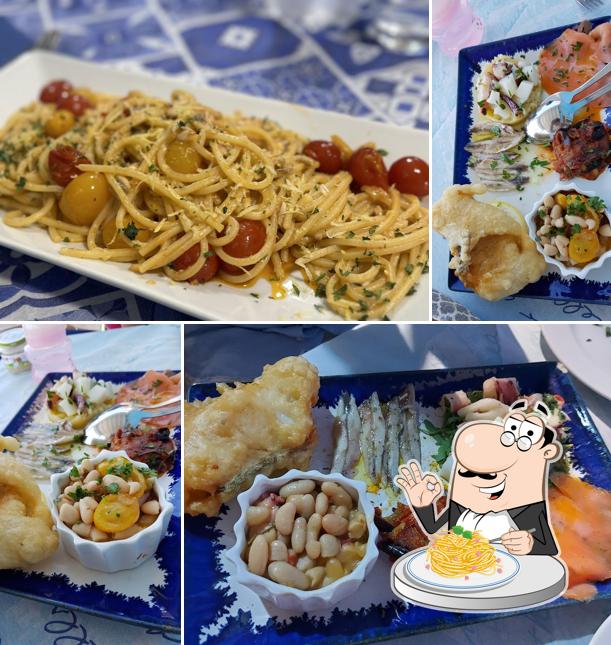 Spaghetti alla carbonara al La Scogliera