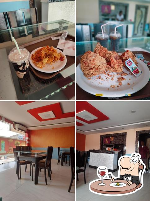 Check out the image depicting food and interior at DFC Family Restaurant