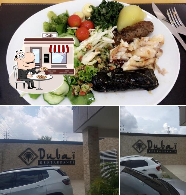 Esta é a foto apresentando exterior e comida no Dubai Restaurante