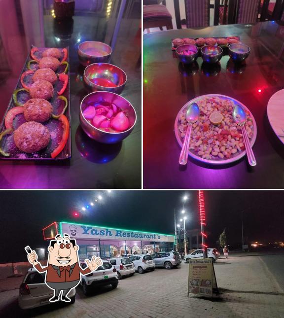 Among different things one can find food and exterior at YASH RESTAURANTS
