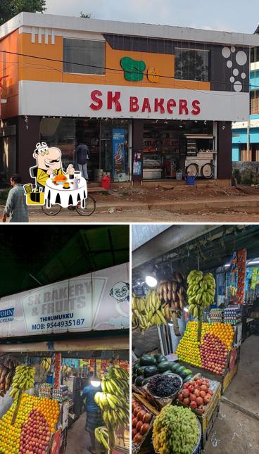 This is the picture displaying food and exterior at S K Bakers