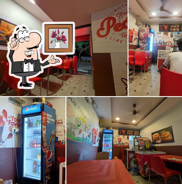 The interior of Five Star Chicken