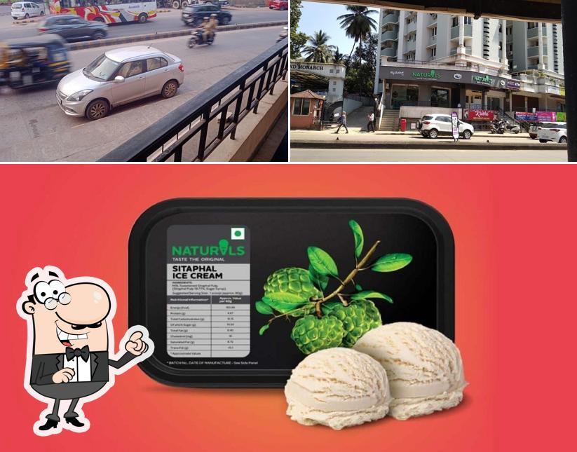 The restaurant's exterior and food