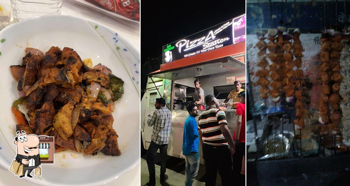 The exterior of Pizza Station