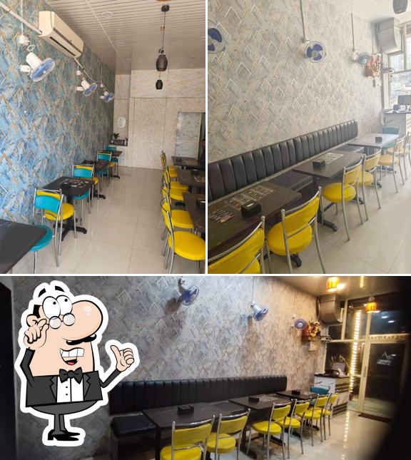 Among different things one can find interior and food at Kuvira Dine In