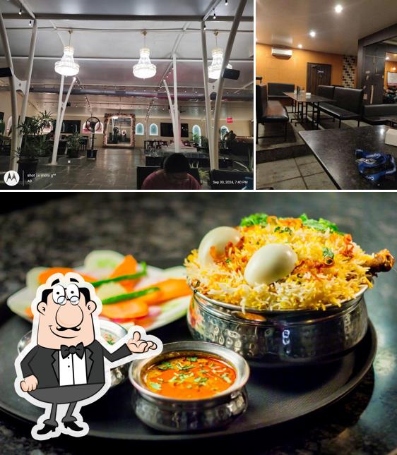 Take a look at the photo showing interior and beverage at Arabian mandi