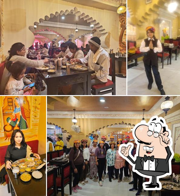 The interior of Rajwadi Thal & Restro