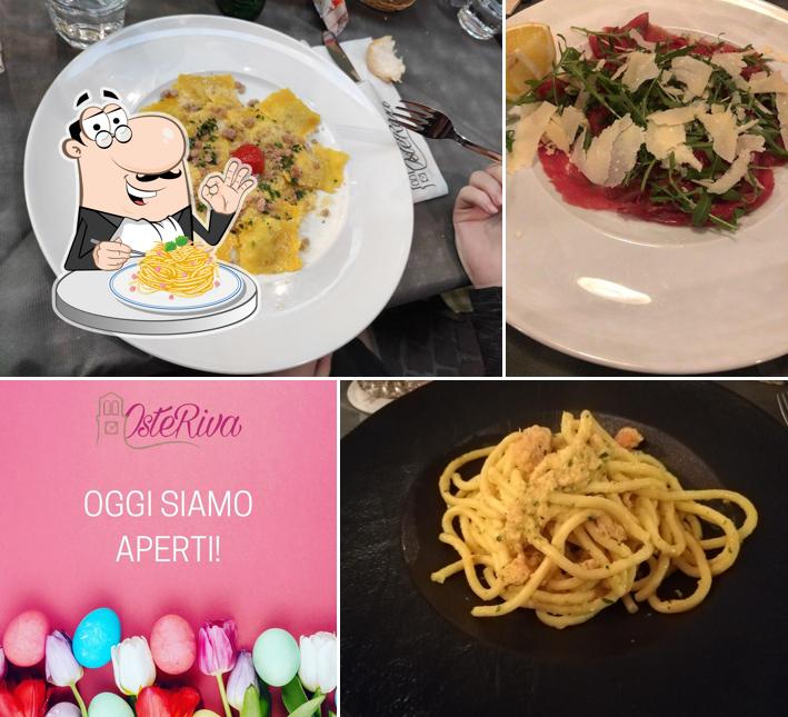 Spaghetti alla carbonara al Ristorante OsteRiva