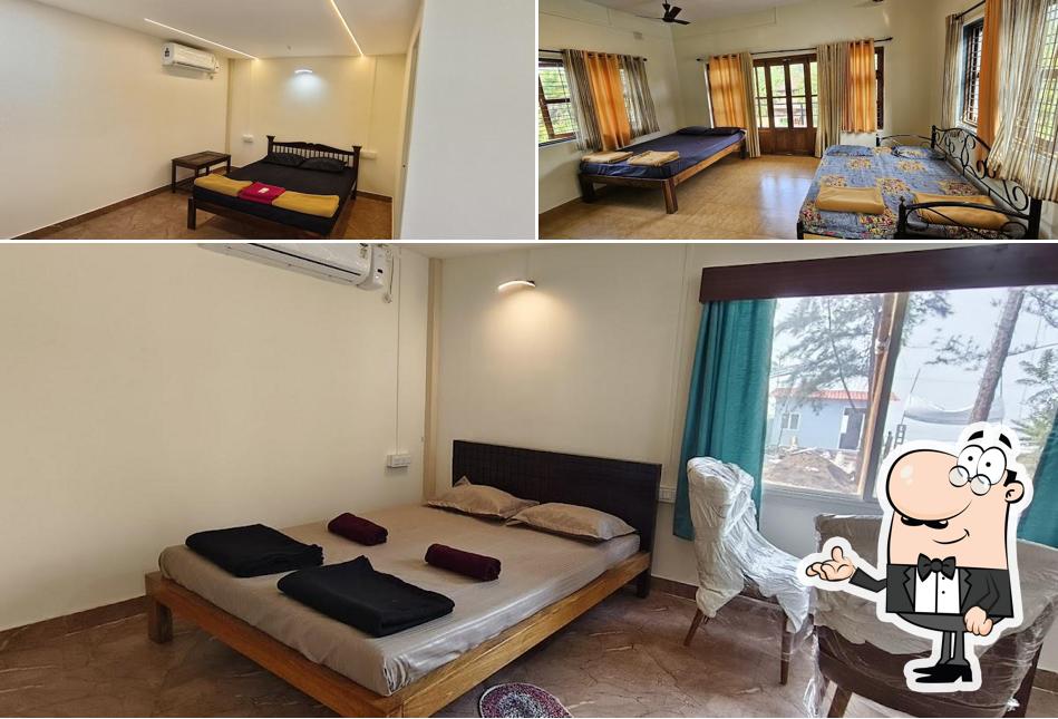 The interior of Saaj Resort