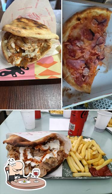 Panino con maiale stirato al Pizza San Mauro Kebap