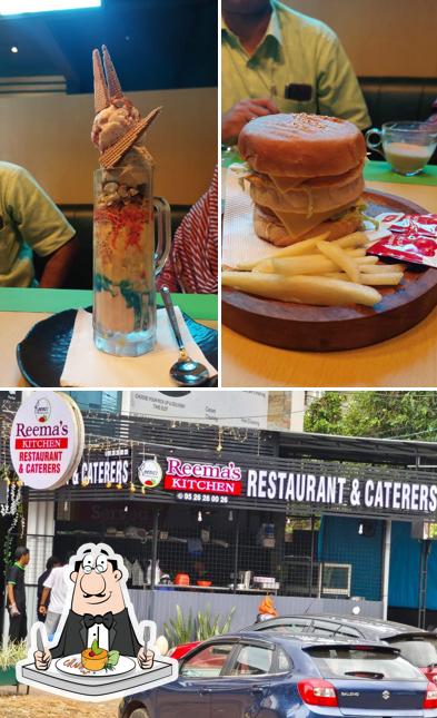 The photo of food and exterior at Reema's Restaurant and Cafe