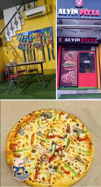 Food at ALVIN PIZZA nangal