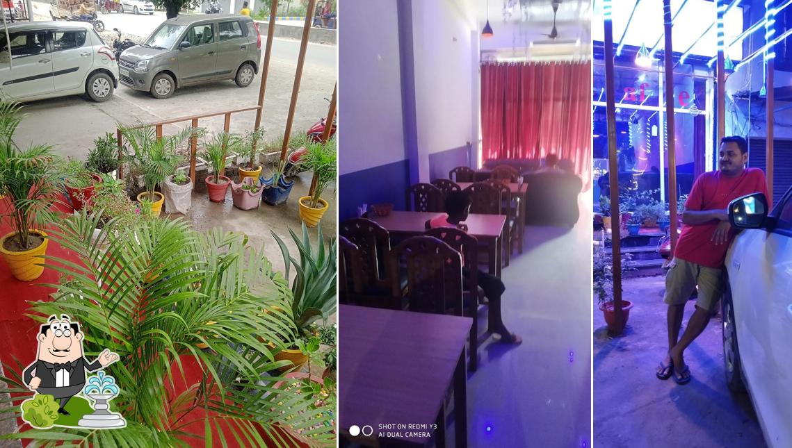 The exterior of Blue theme cafe