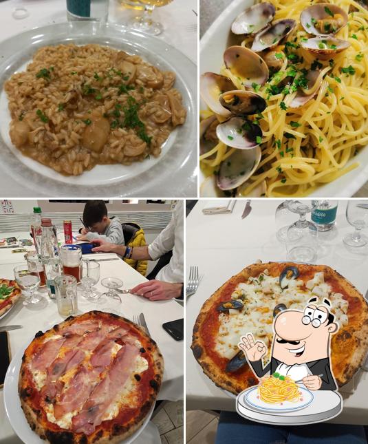Spaghetti alla carbonara al La Piedigrotta Ristorante Pizzeria