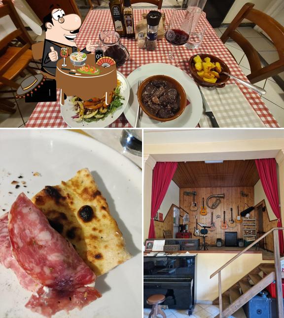 Guarda la foto che presenta la cibo e interni di casa della musica
