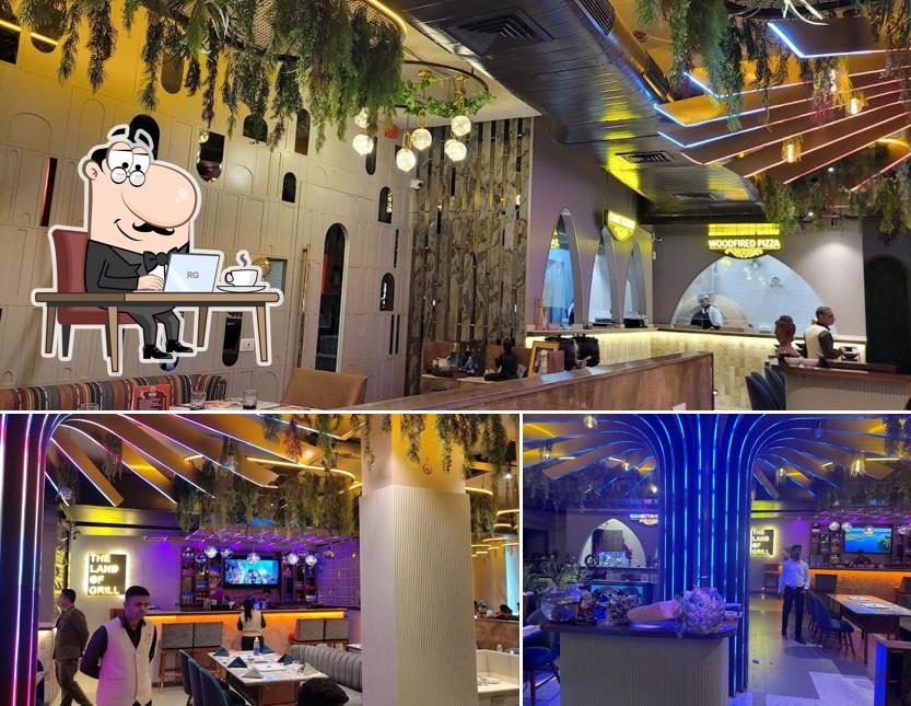 The interior of The Land Of Grill