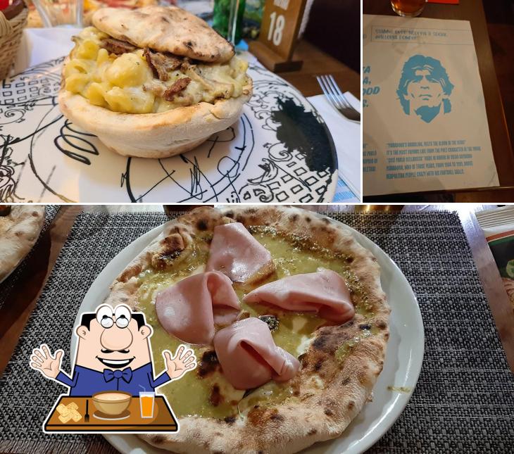Questa è la foto che presenta la cibo e bevanda di Alleria Pizzeria Newpolitana