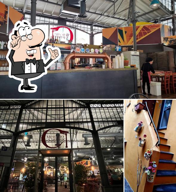 Gli interni di Mercato del Carmine