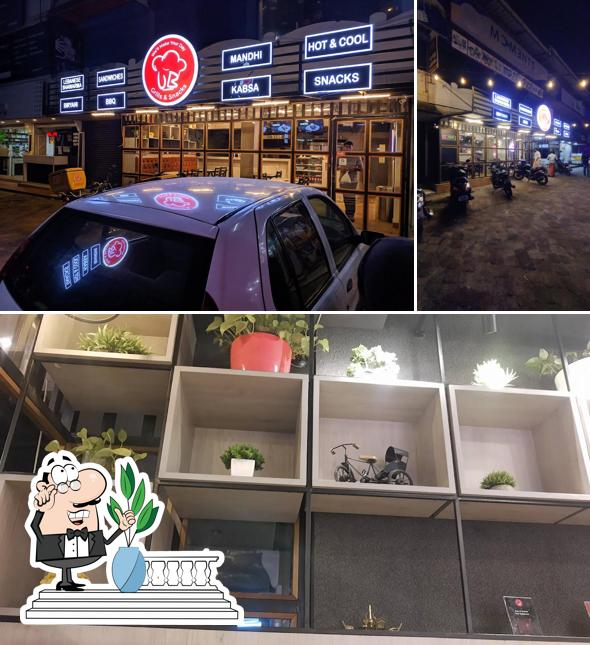 UB GRILLS AND SNACKS GURUVAYUR is distinguished by exterior and interior