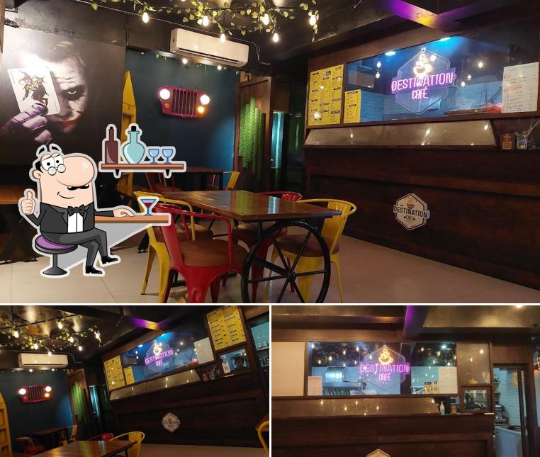 The interior of Destination Cafe