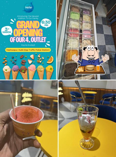 Food at Dairish Ice Cream Café