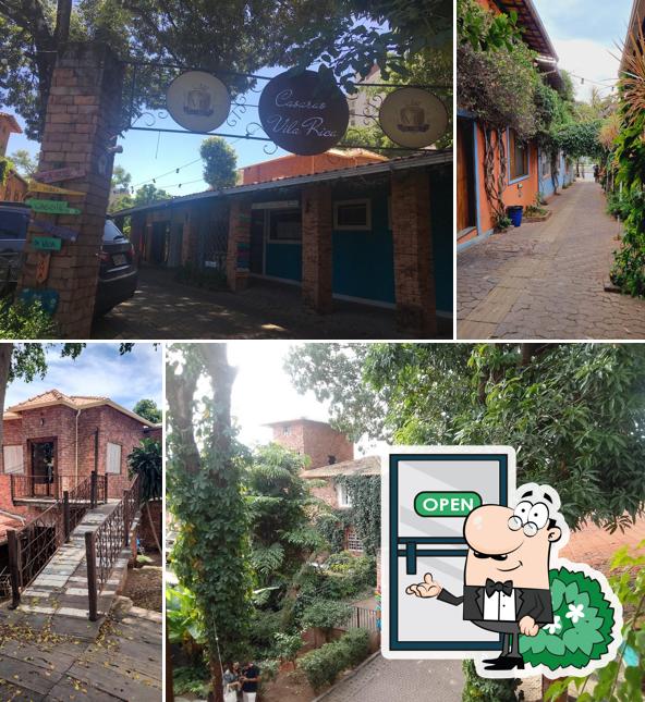 Veja o exterior do Vila Rica Suites