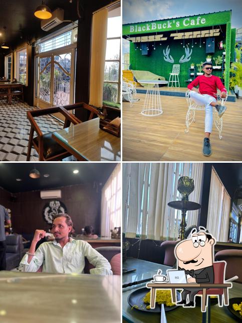 The interior of The Black Buck Cafe