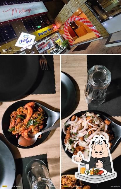 Food at Melange Restaurant