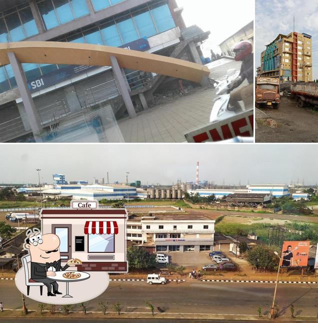 The exterior of Hotel Triveni