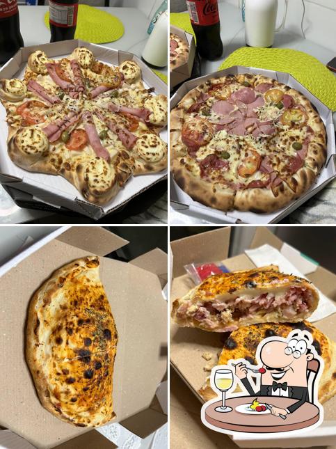 Comida em Pizzaria Brasiliana