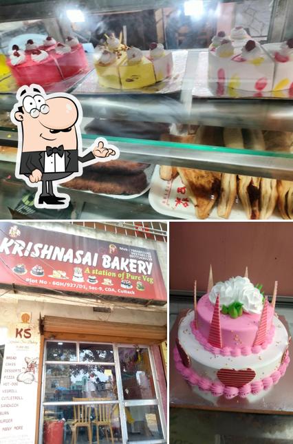 Krishnasai Bakery is distinguished by interior and food