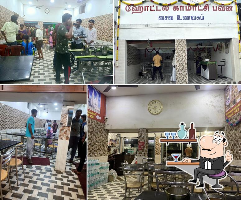 The interior of Hotel KAMATCHI BHAVAN - Pure Veg Restaurant in Kumbakonam